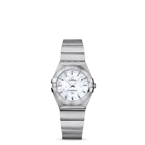 Omega Constellation Quartz 27 Brushed Stainless Steel / MOP